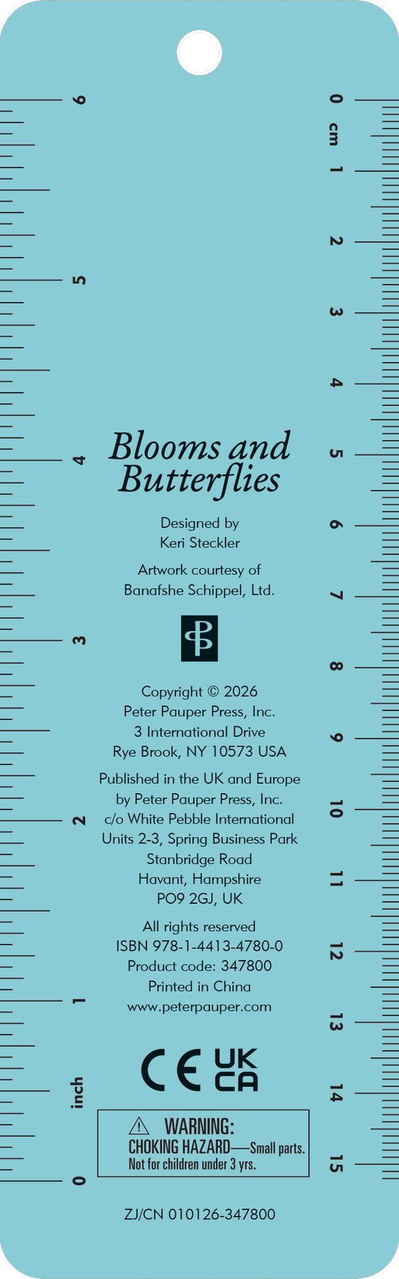 Blooms & Butterflies Beaded Bookmark