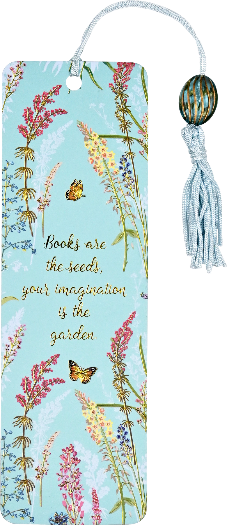 Blooms & Butterflies Beaded Bookmark