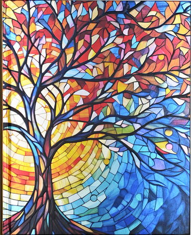 Stained Glass Tree of Life Journal