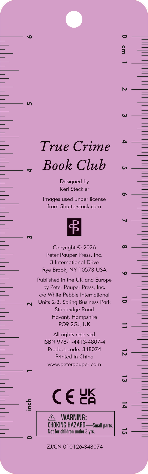 True Crime Book Club Beaded Bookmark