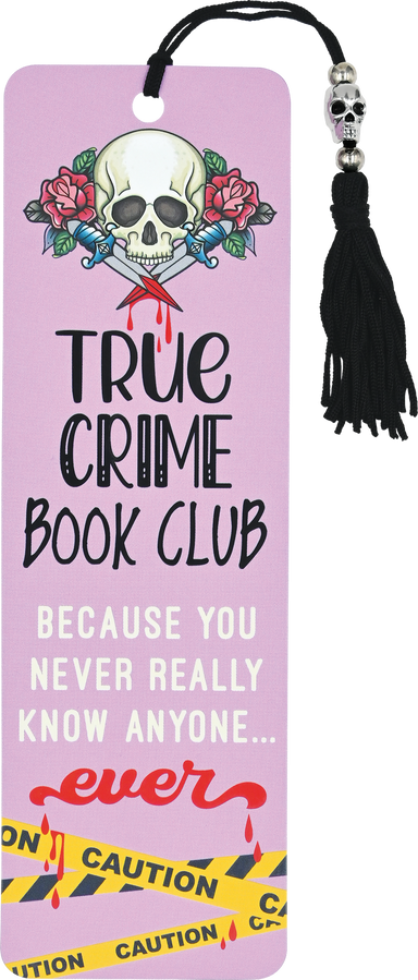 True Crime Book Club Beaded Bookmark