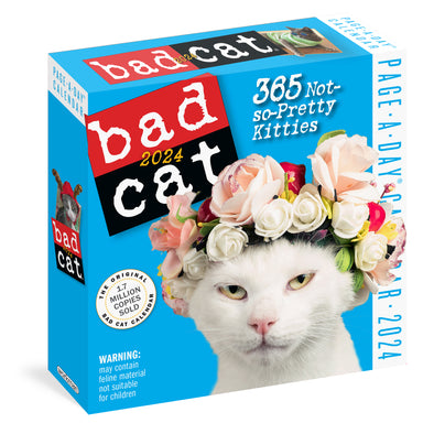 Bad Cat 2024 Page A Day Calendar    