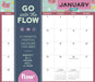 Go With The Flow 2024 Magnetic Monthly Calendar    