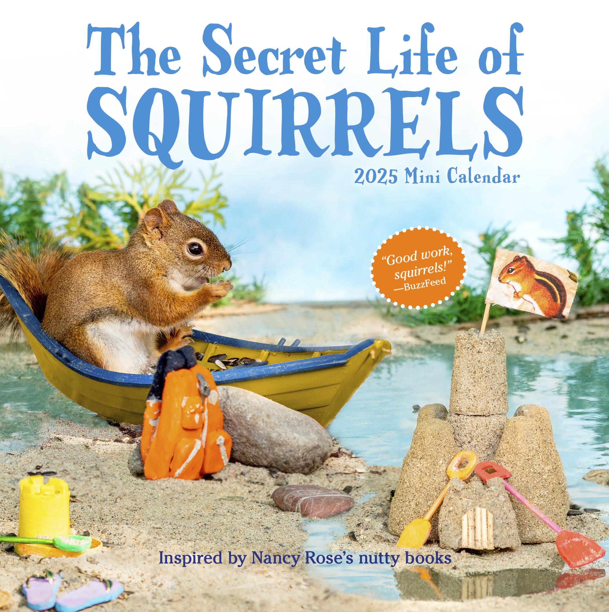 The Secret Life of Squirrels 2025 Mini Wall Calendar    