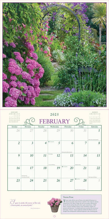 Secret Garden 2025 Wall Calendar    