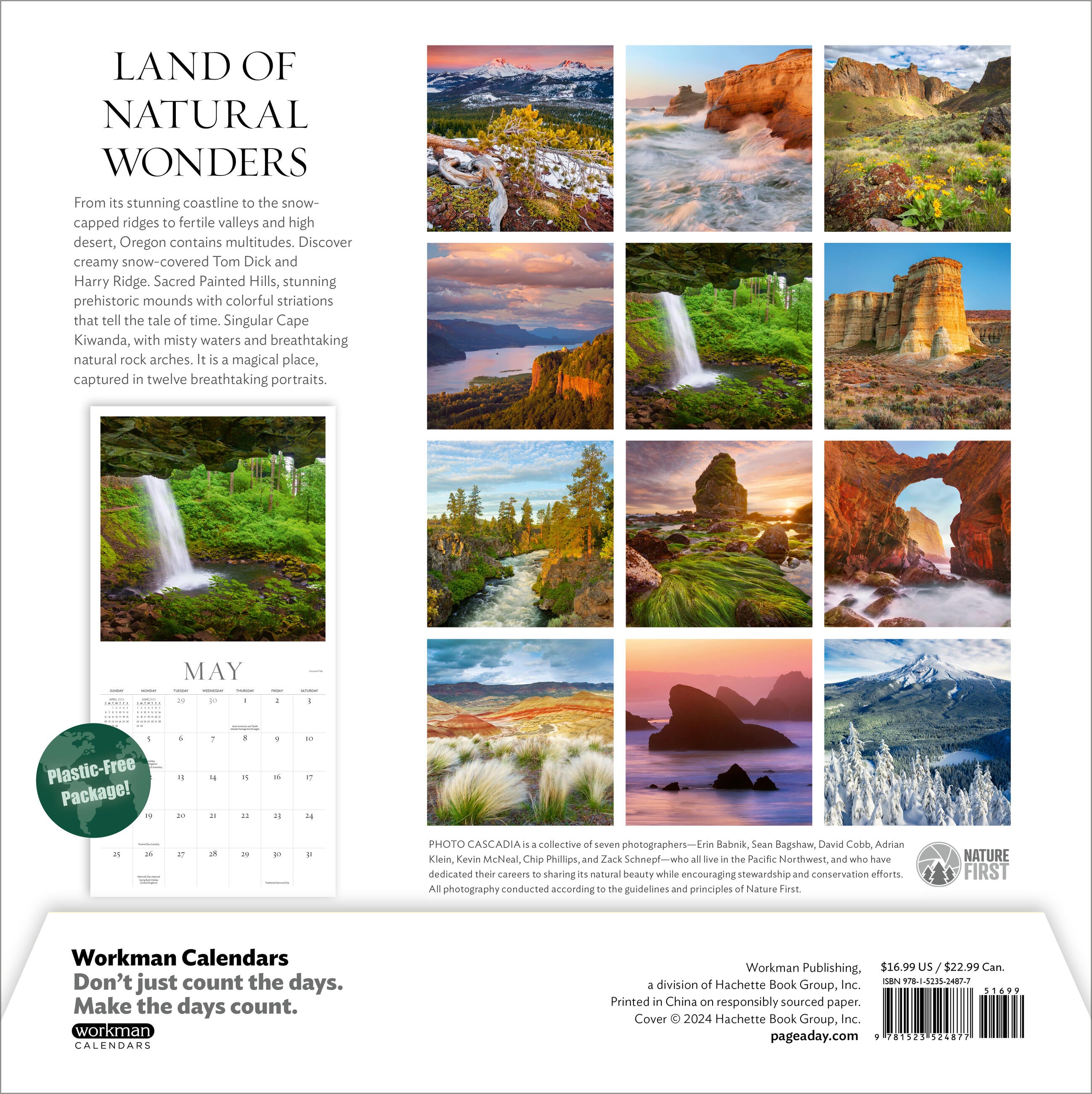 Oregon My Oregon 2025 Wall Calendar    