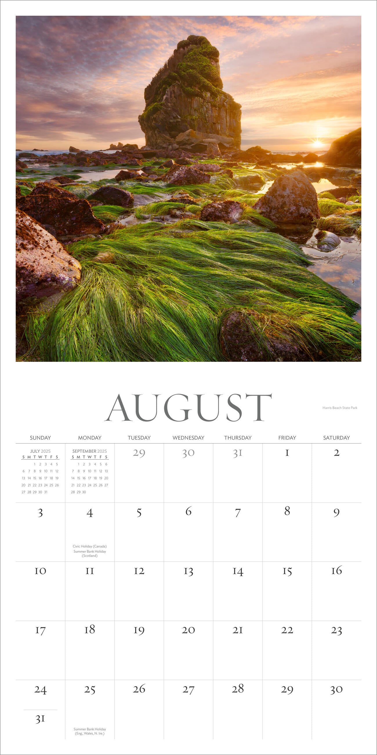 Oregon My Oregon 2025 Wall Calendar    