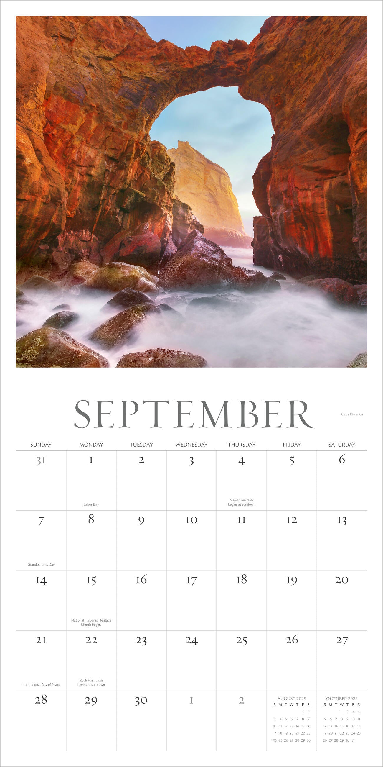 Oregon My Oregon 2025 Wall Calendar    