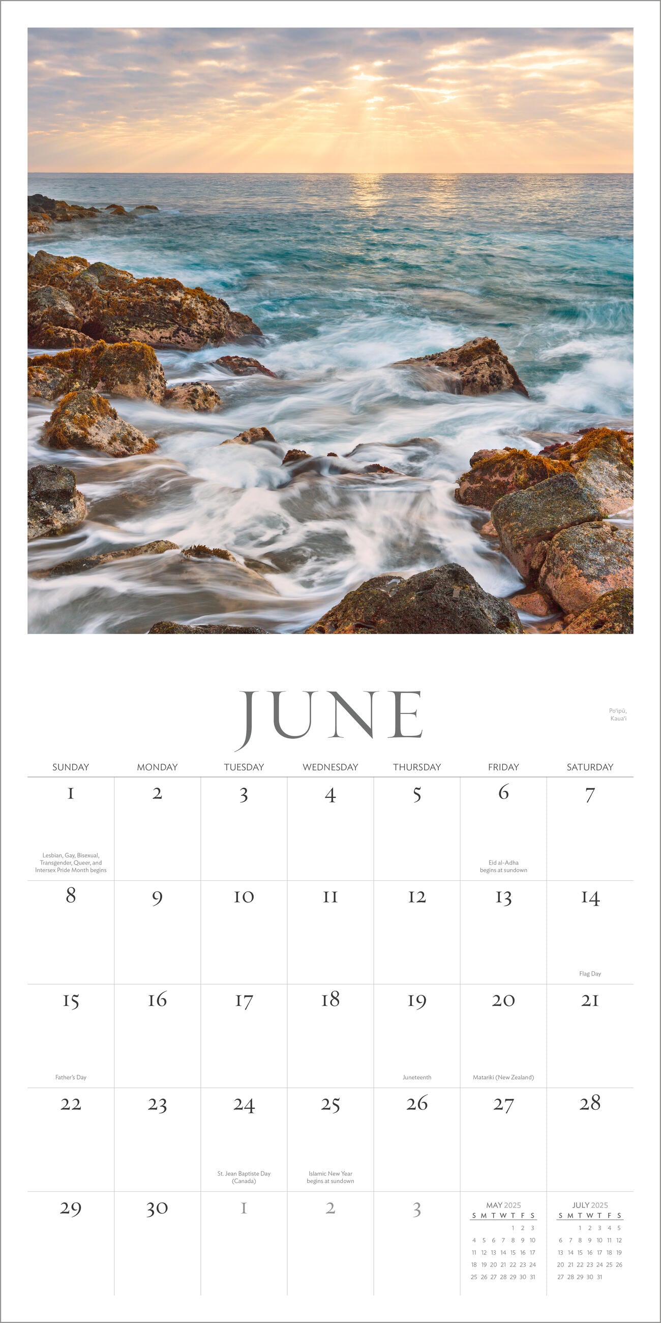 Hawai'i Dreaming 2025 Wall Calendar    