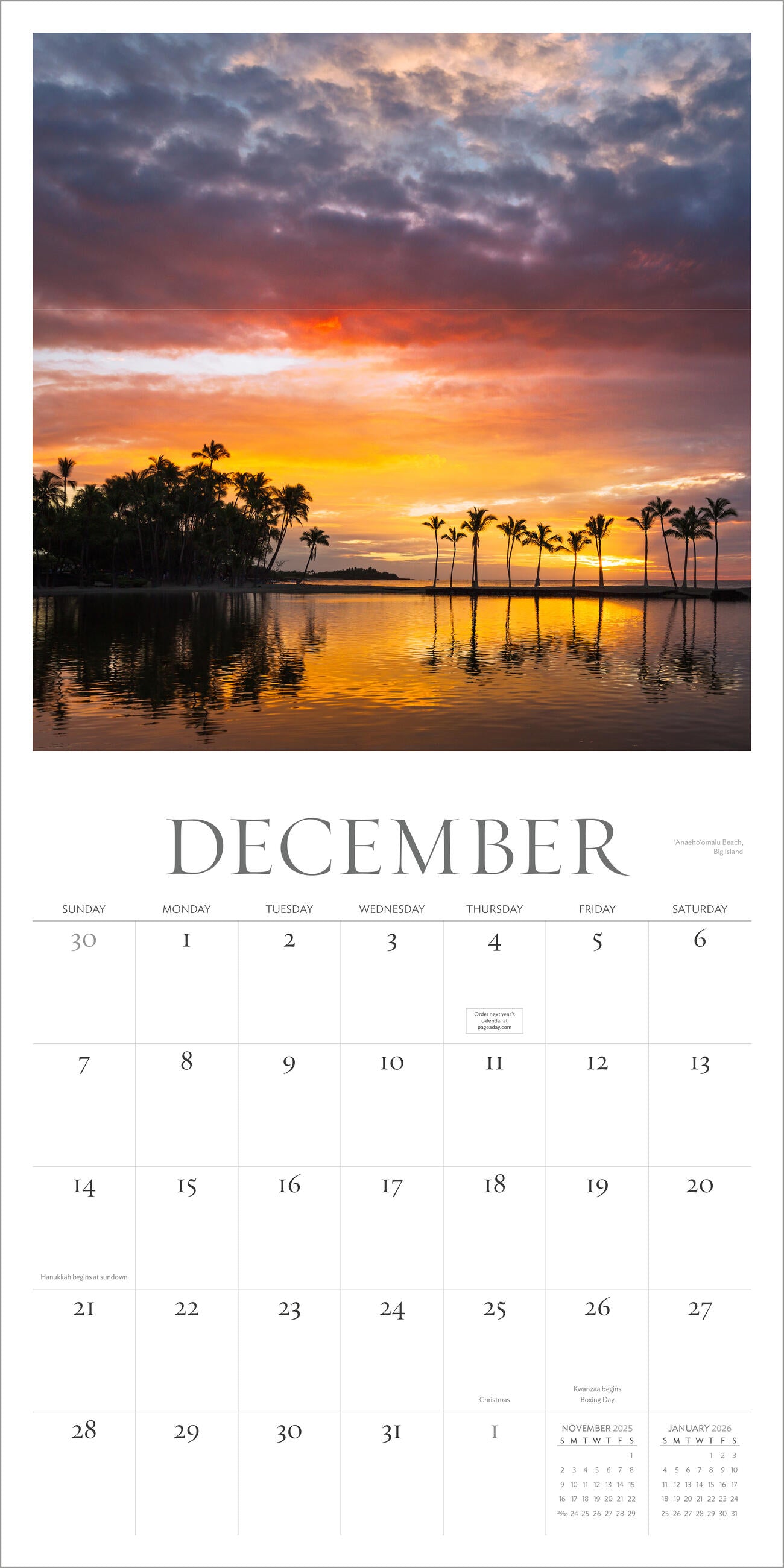 Hawai'i Dreaming 2025 Wall Calendar    