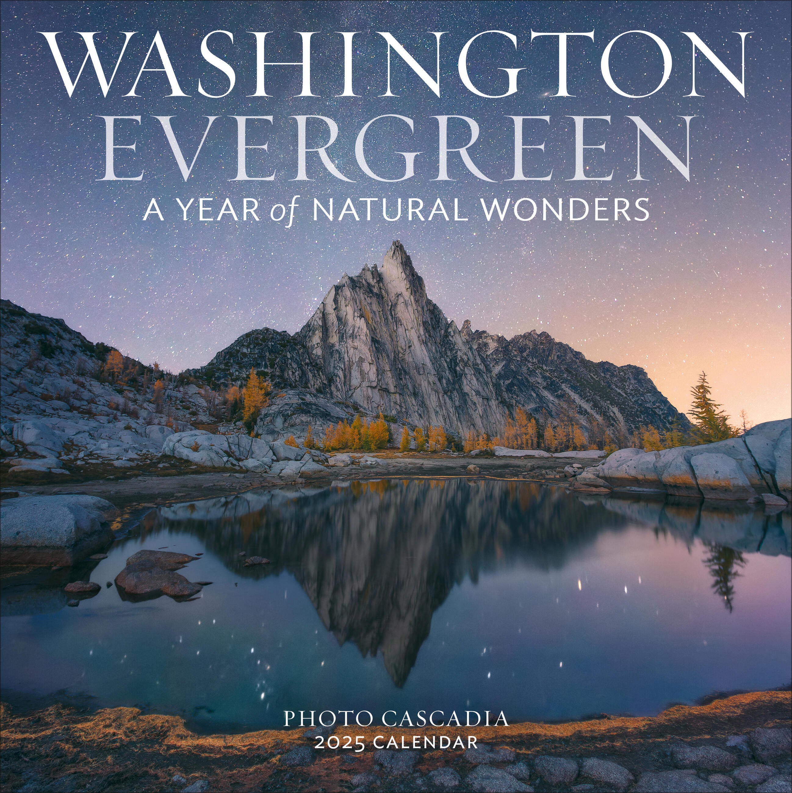 Washington Evergreen 2025 Wall Calendar    