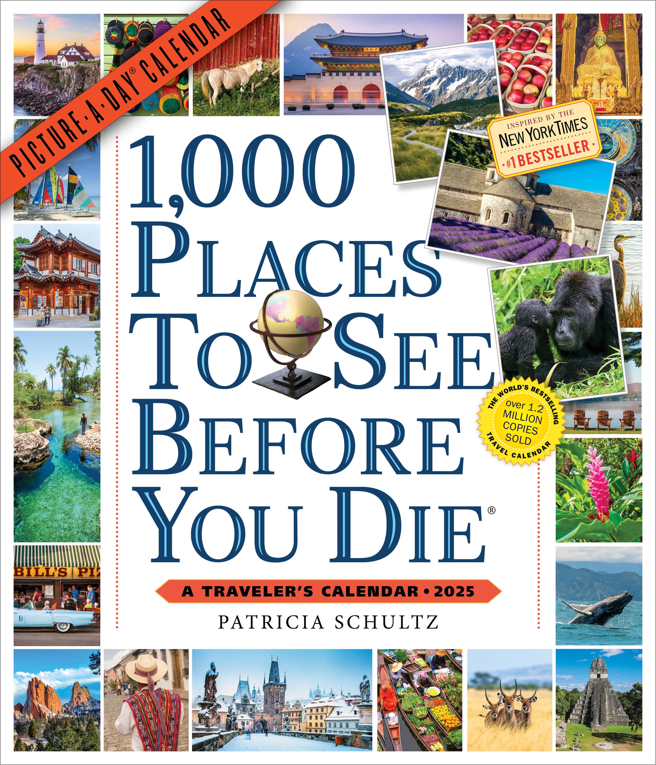 1,000 Places To See Before You Die Picture A Day 2025 Wall Calendar    