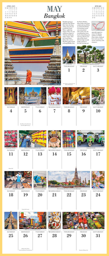 1,000 Places To See Before You Die Picture A Day 2025 Wall Calendar    