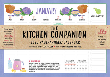 The Kitchen Companion 2025 Magnetic Page A Week Calendar    