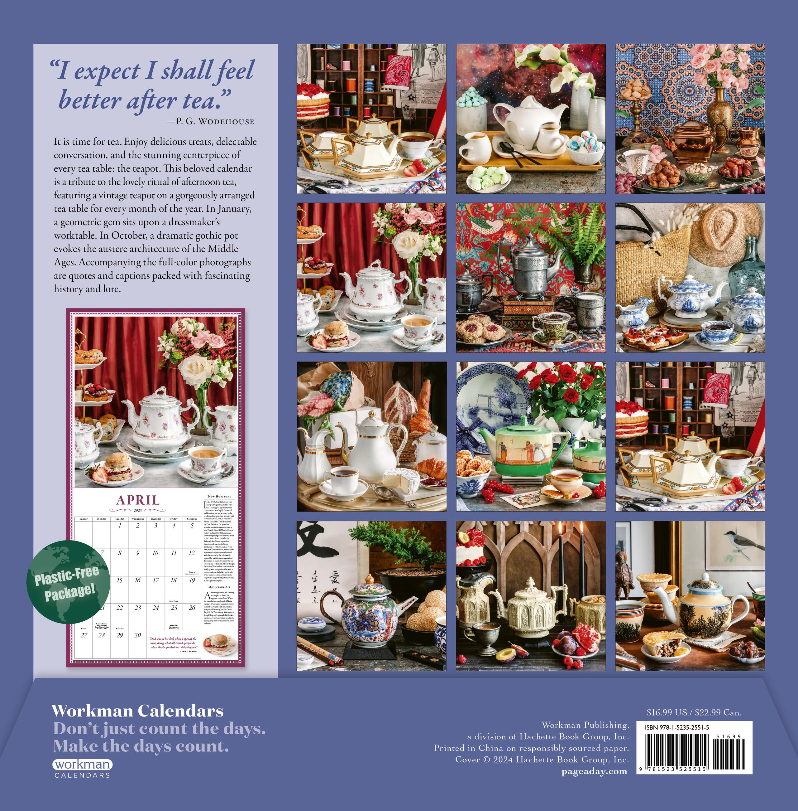 The Collectible Teapot 2025 Wall Calendar    