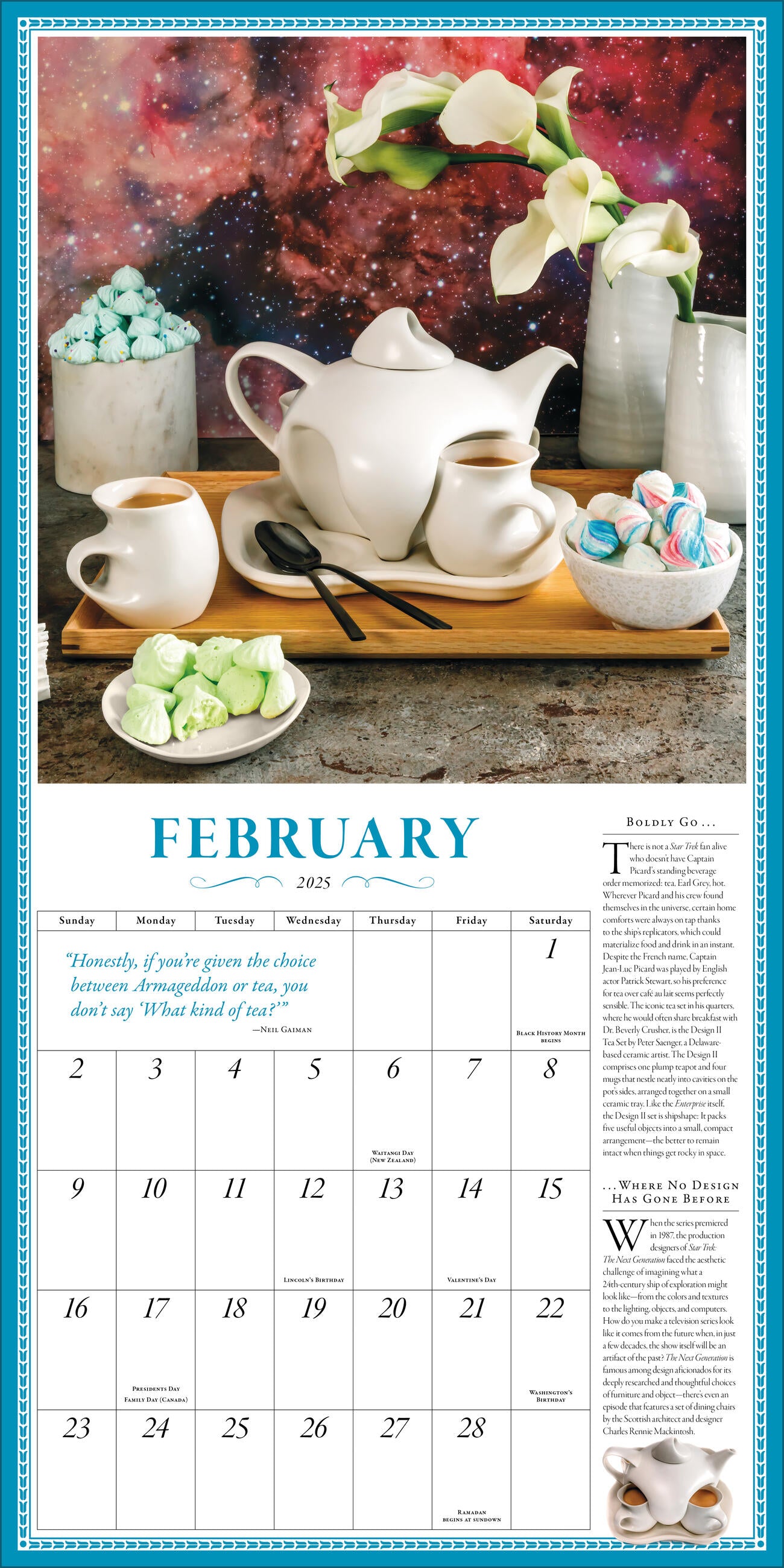 The Collectible Teapot 2025 Wall Calendar    