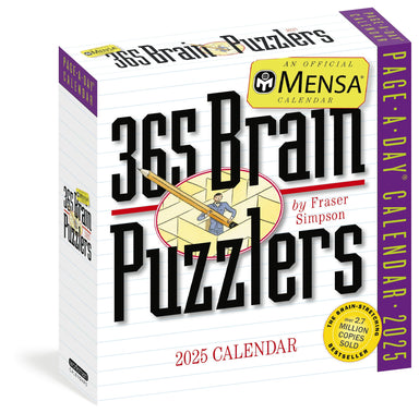 365 Brain Puzzlers an Official Mensa 2025 Page A Day Calendar    