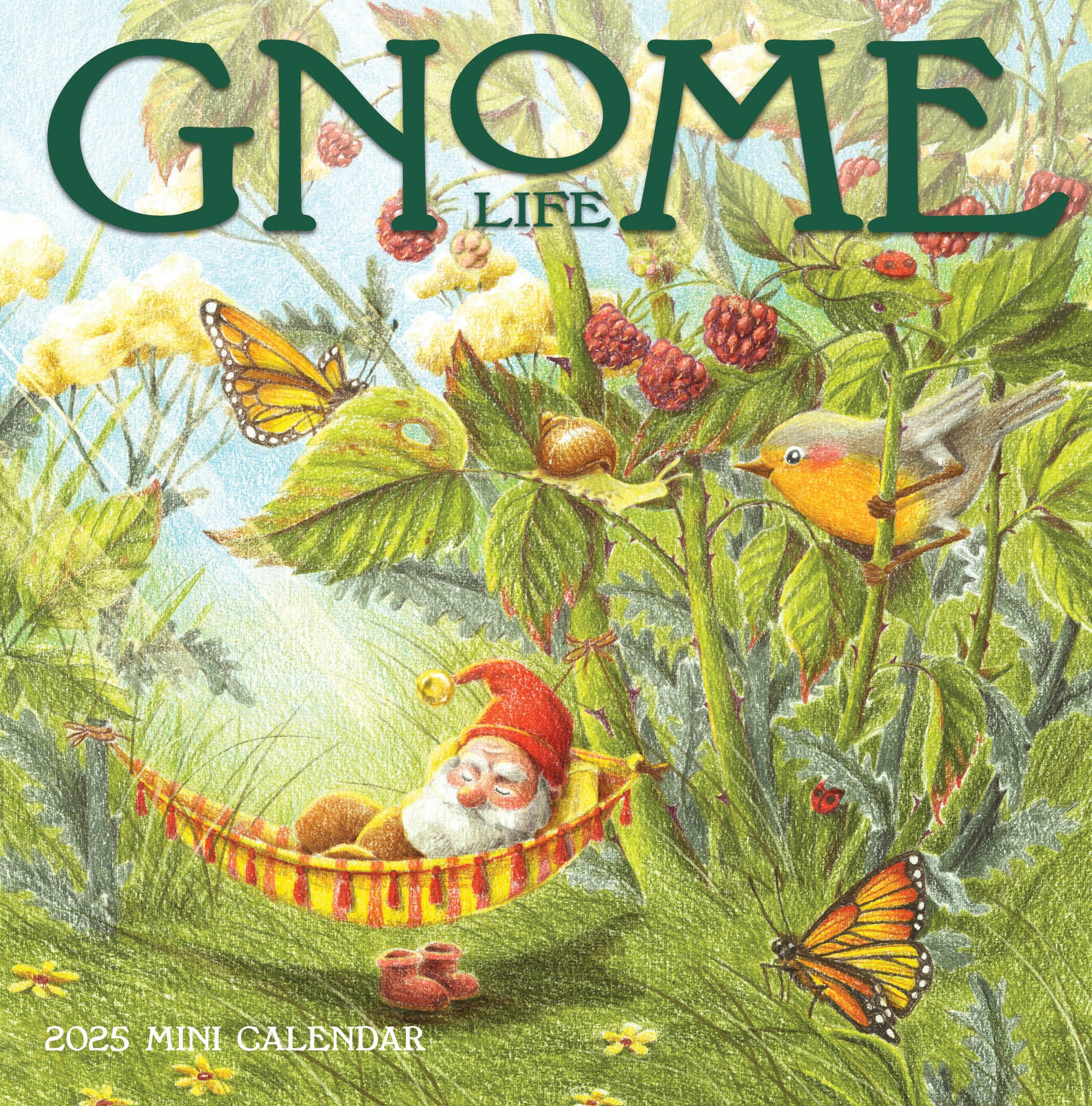 Gnome Life 2025 Mini Wall Calendar    