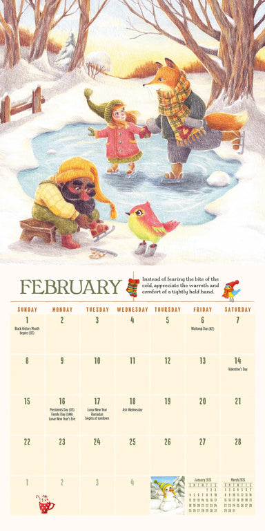 Gnome Life 2026 Mini Wall Calendar