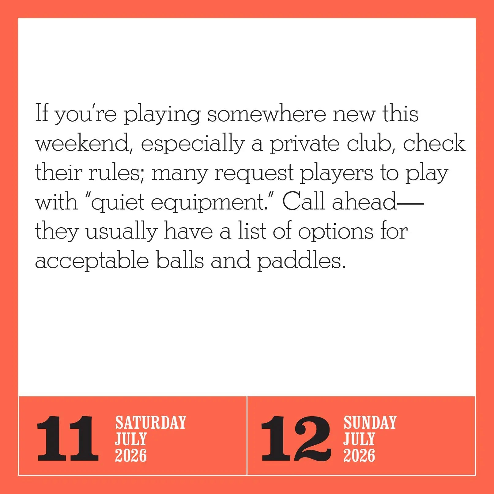 Pickleball is Life! 2026 Page-a-Day Calendar