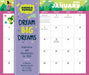 WRK Dream Big Dreams Magnetic Wall Calendar 2026