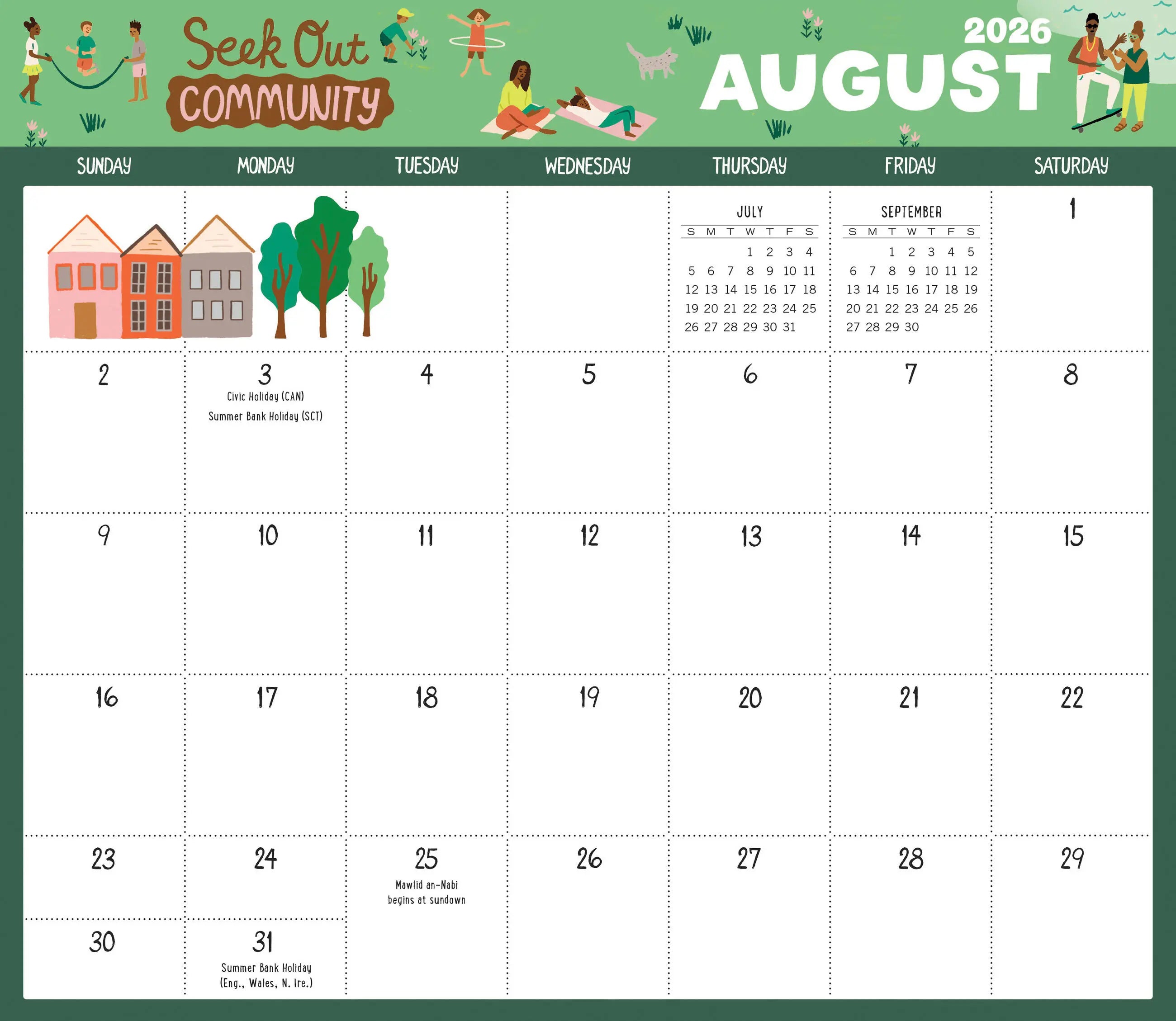 WRK Dream Big Dreams Magnetic Wall Calendar 2026