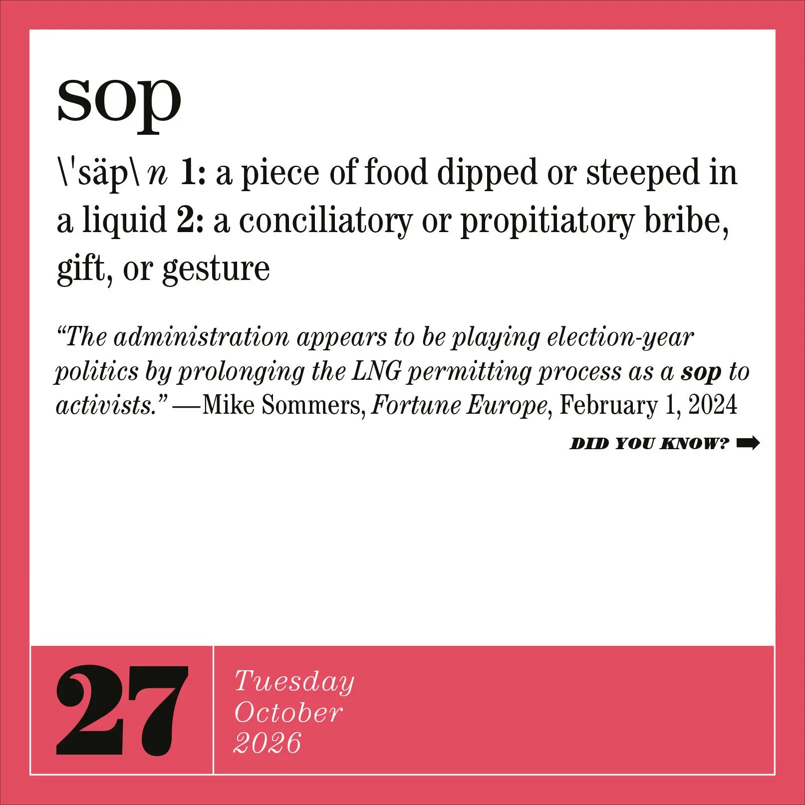 365 New Words-a-Year 2026 Page-a-Day Calendar