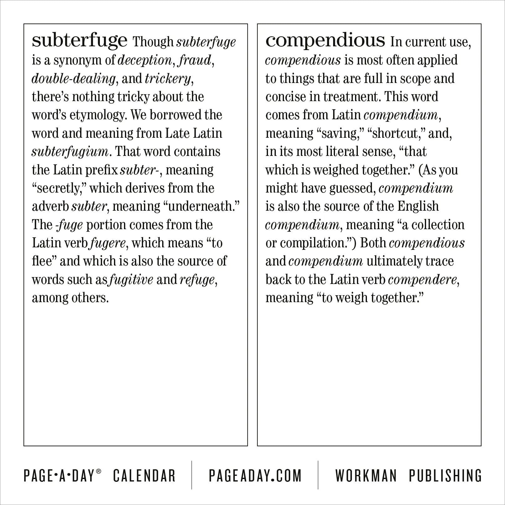 365 New Words-a-Year 2026 Page-a-Day Calendar