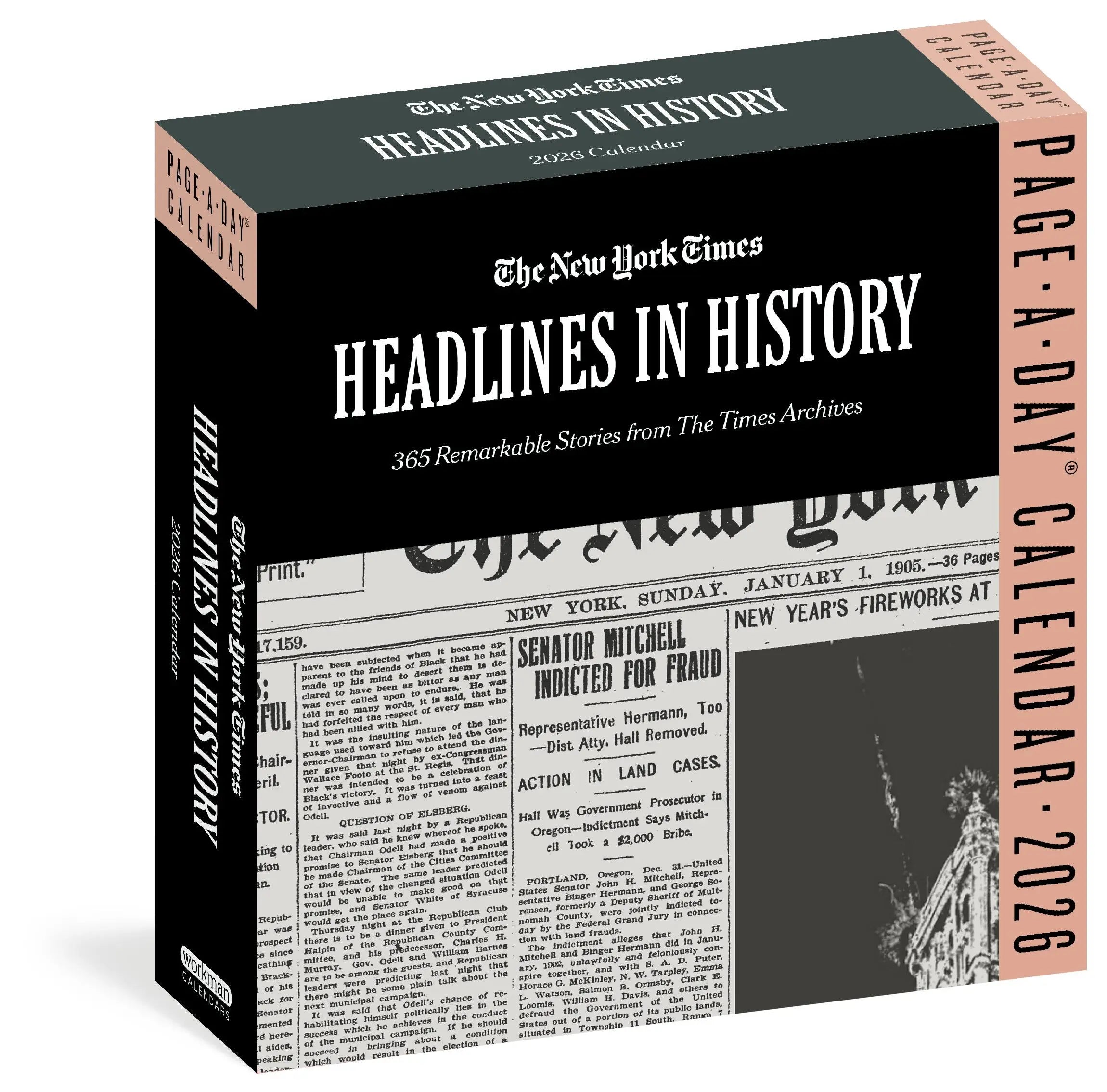 New York Times Headlines in History 2026 Page-a-Day Calendar