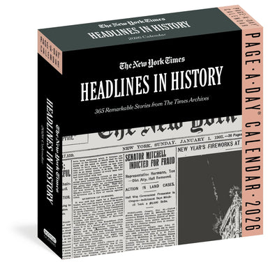 New York Times Headlines in History 2026 Page-a-Day Calendar