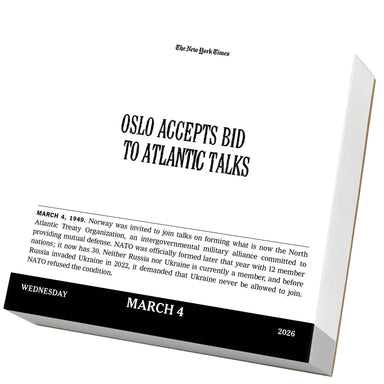 New York Times Headlines in History 2026 Page-a-Day Calendar