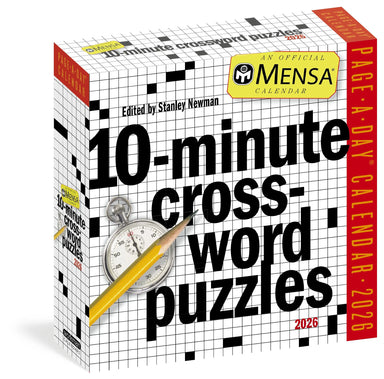 Mensa 10-Minute Crossword Puzzles 2026 Page-a-Day Calendar