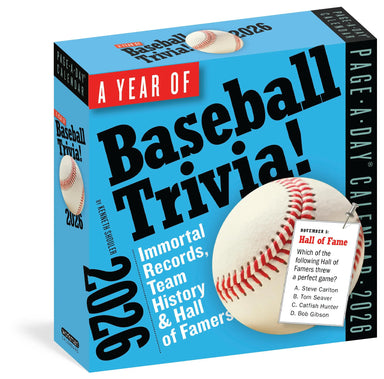 A Year of Baseball Trivia! 2026 Page-a-Day Calendar