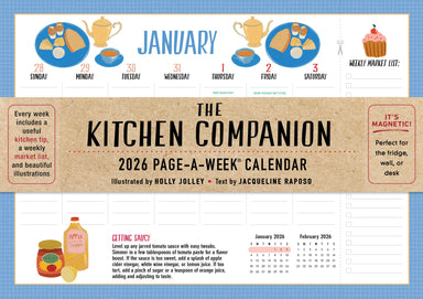 Magnetic Kitchen Companion 2026 Page-a-Week Calendar