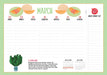 Magnetic Kitchen Companion 2026 Page-a-Week Calendar