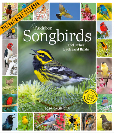 Audubon Songbirds and Other Backyard Birds 2026 Picture-a-Day Wall Calendar