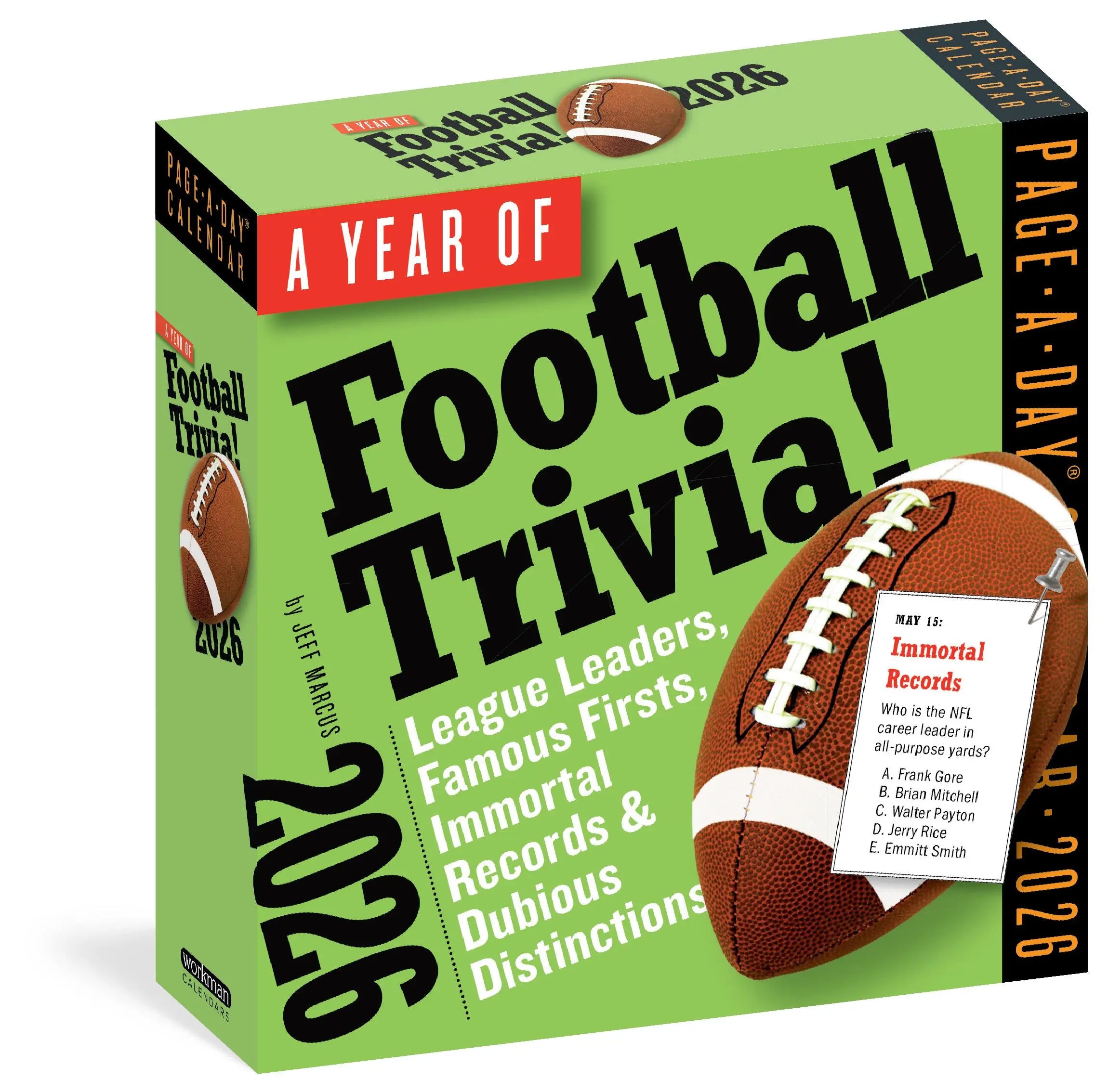 A Year of Football Trivia! 2026 Page-a-Day Calendar