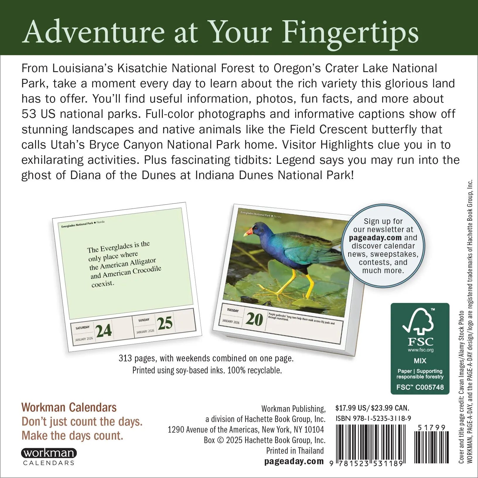 National Parks 2026 Page-a-Day Calendar