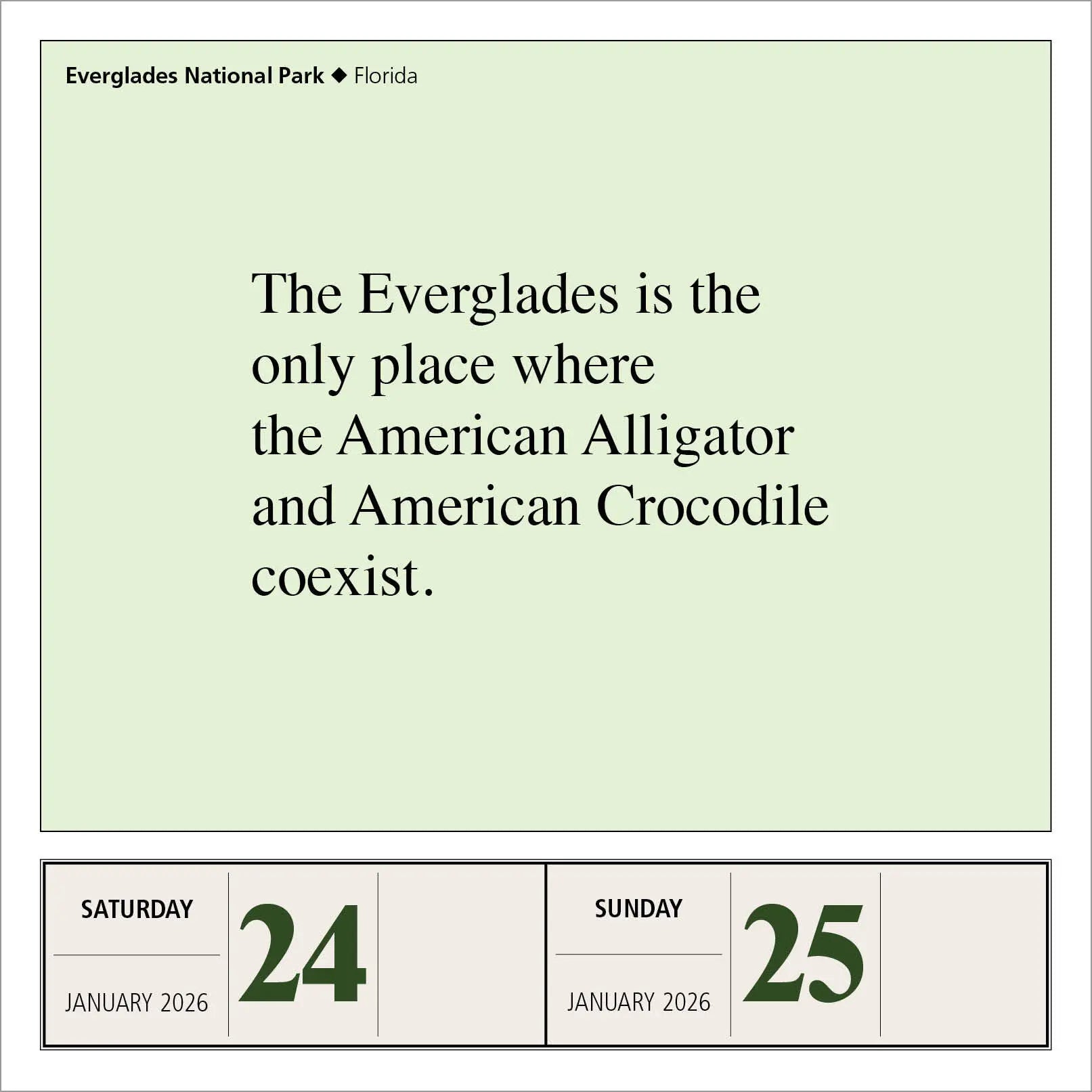 National Parks 2026 Page-a-Day Calendar