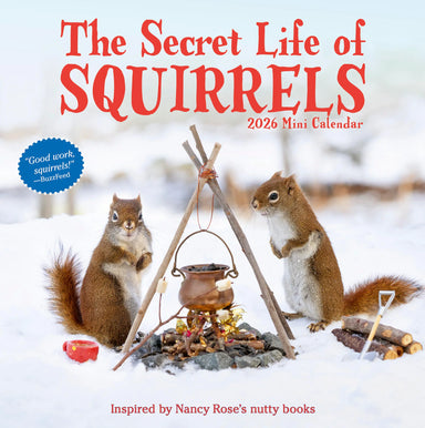 WRK Secret Life of Squirrels Mini Wall Calendar 2026