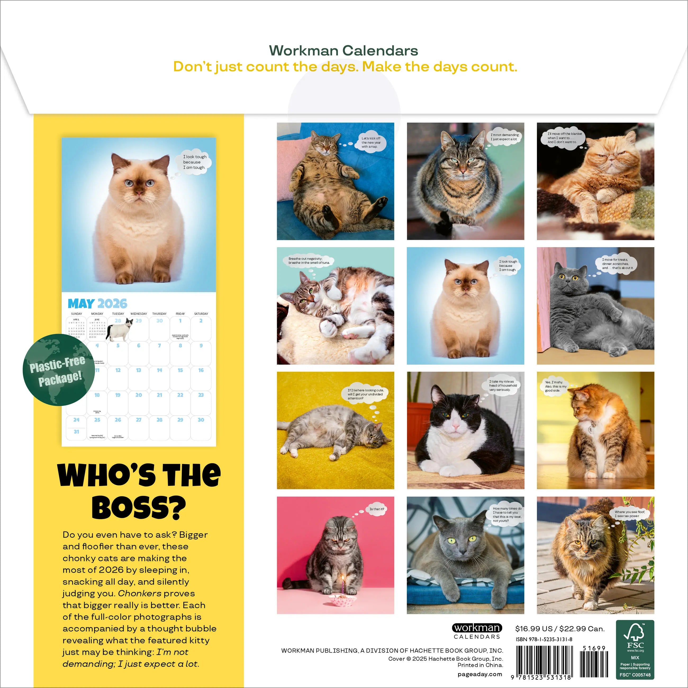 Chonkers 2026 Wall Calendar