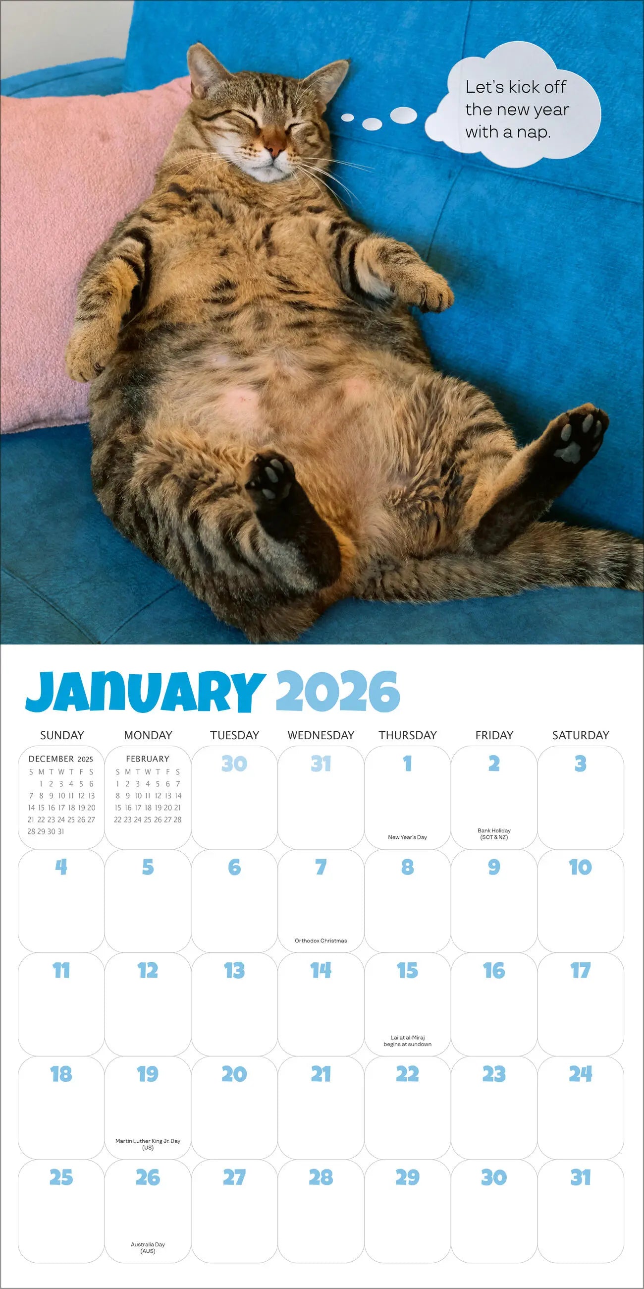 Chonkers 2026 Wall Calendar