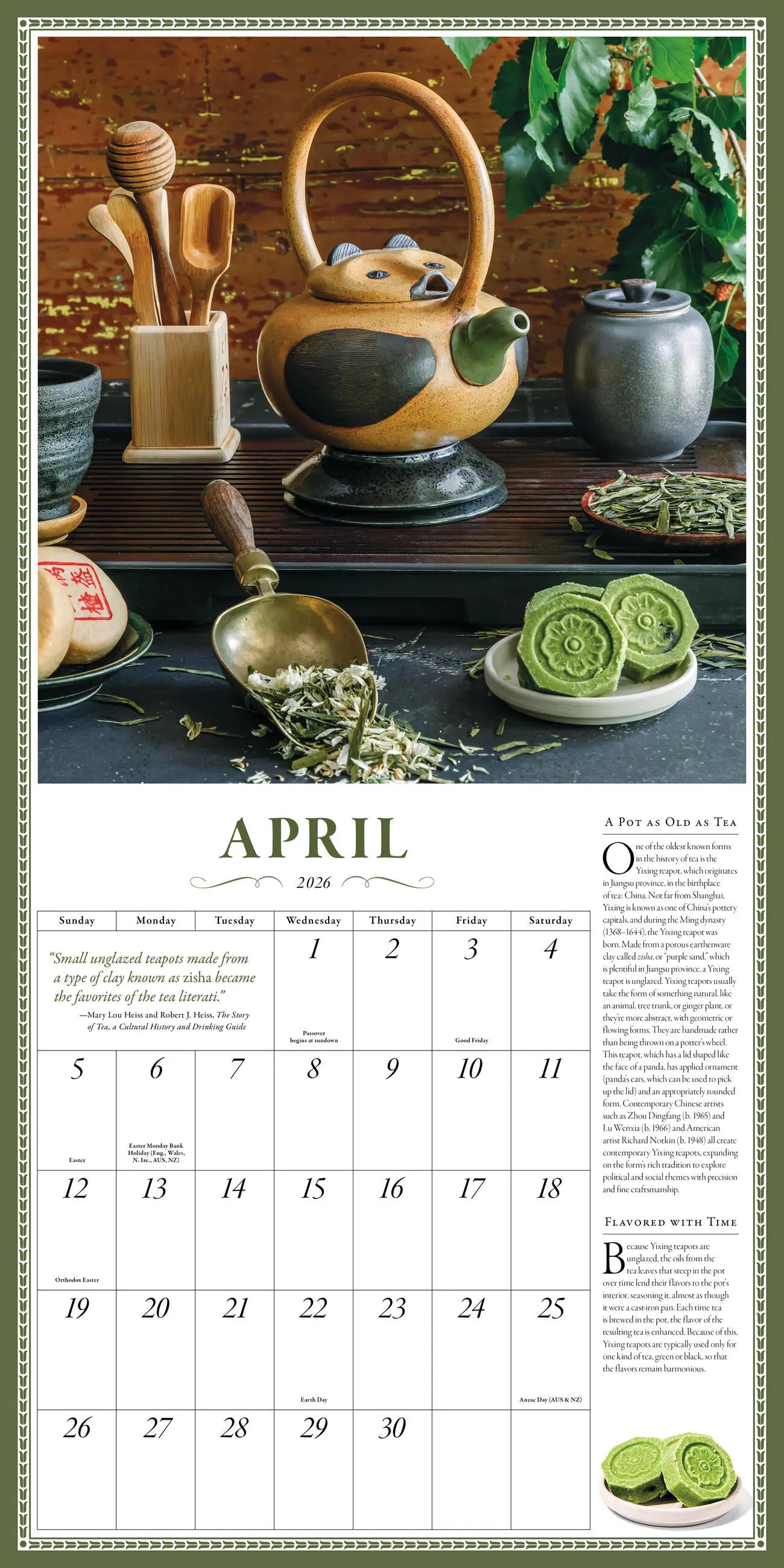 The Collectible Teapot 2026 Wall Calendar