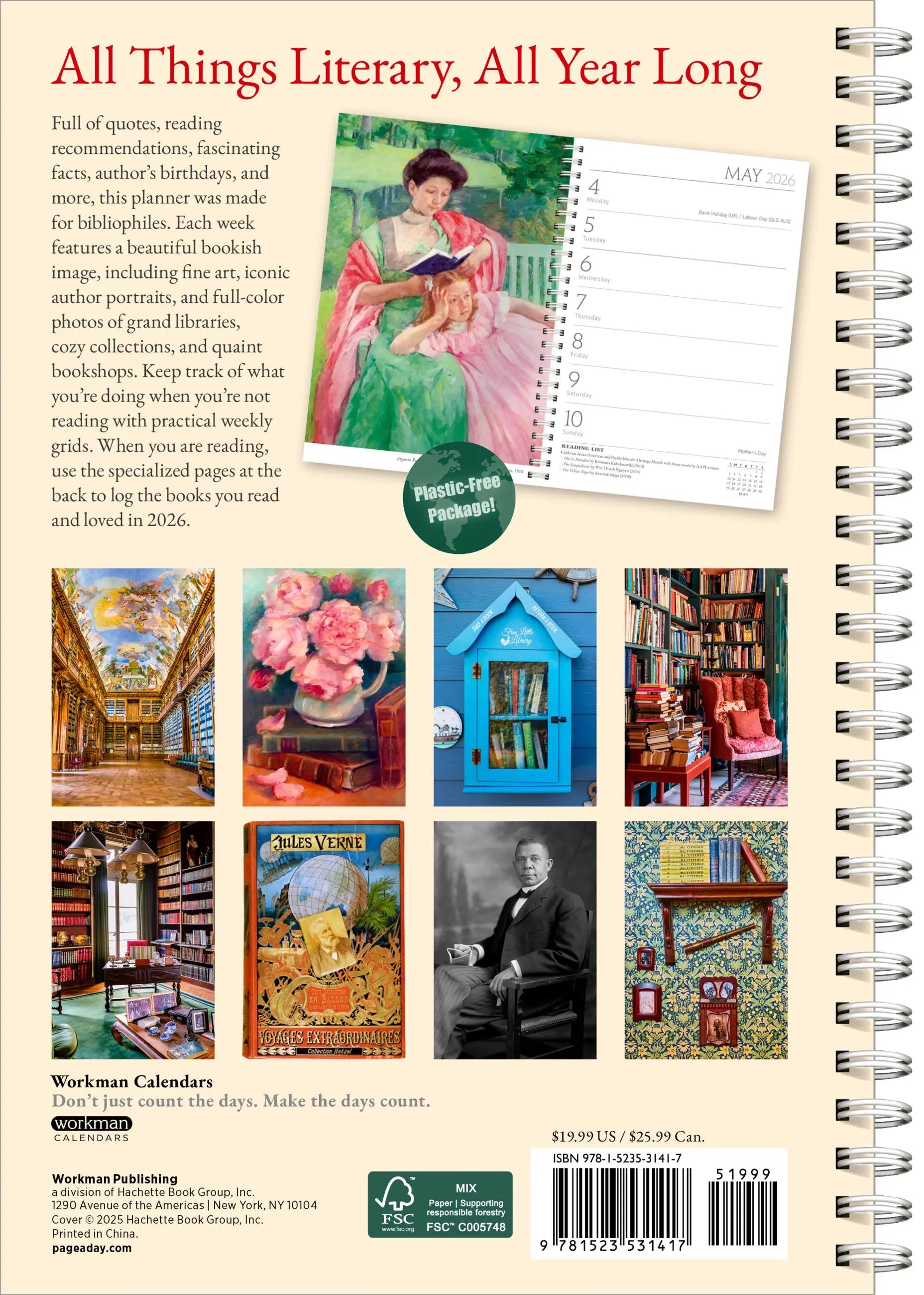 A Book Lover's Year 2026 Engagement Calendar