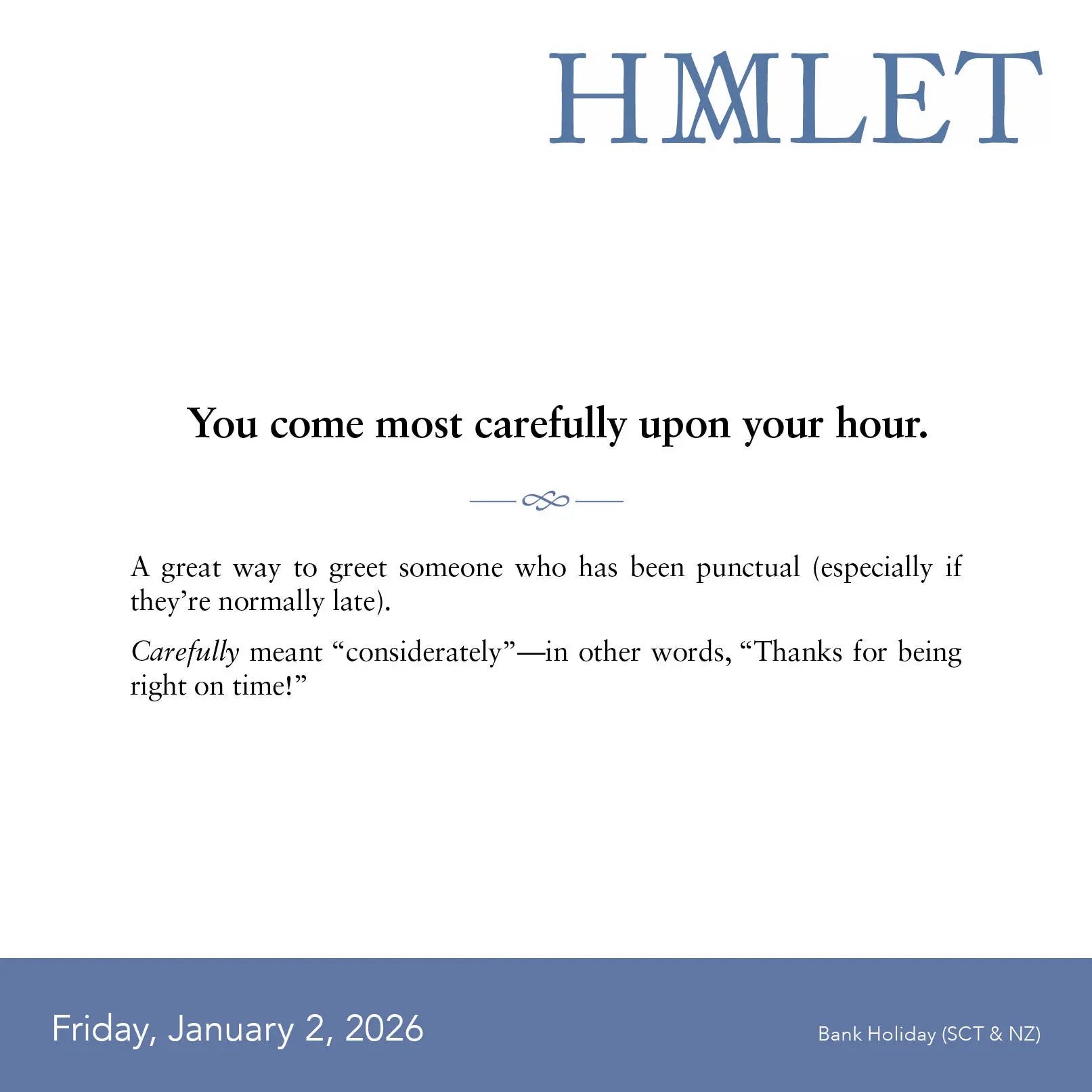 Everyday Shakespeare: Lines for Life 2026 Page-a-Day Calendar