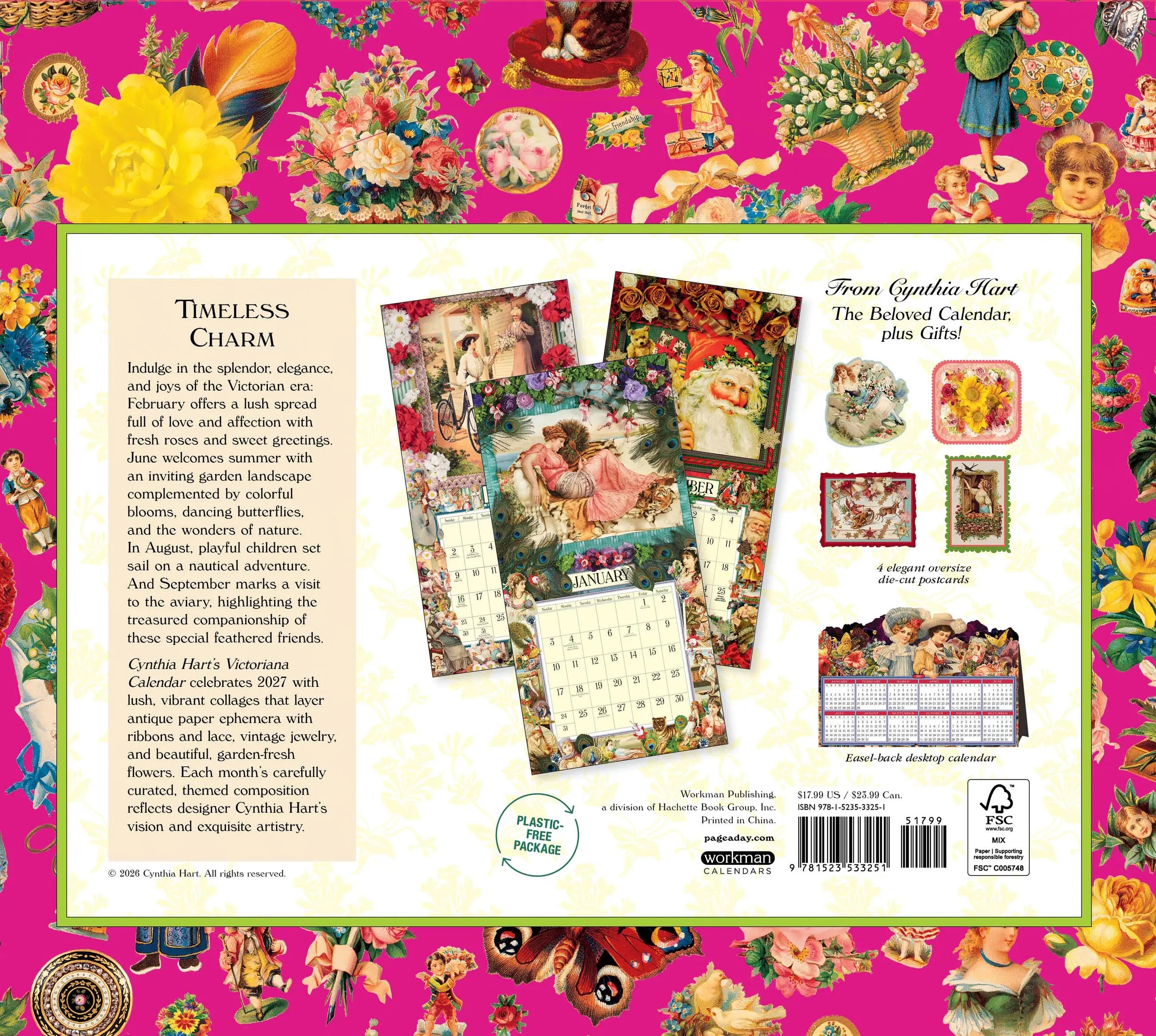 WRK Cynthia Hart’s Victoriana 2027 Wall Calendar