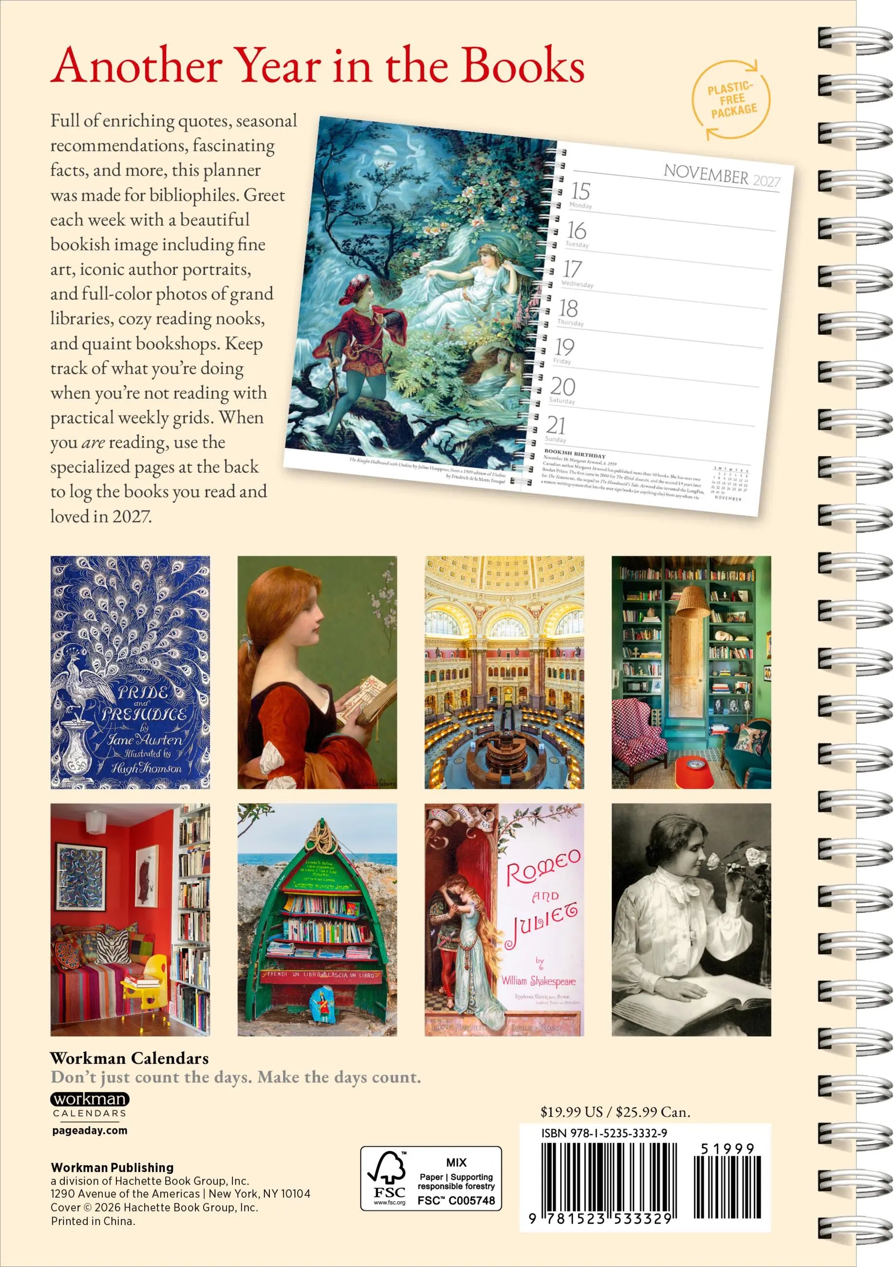 WRK A Book Lover’s Year Engagement Calendar 2027