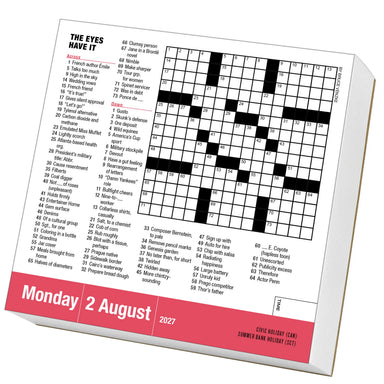 WRK Mensa® 10-Minute Crossword Puzzles 2027 Page-A-Day® Calendar