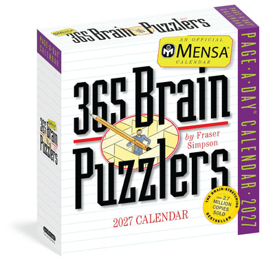 WRK Mensa® 365 Brain Puzzlers 2027 Page-A-Day® Calendar