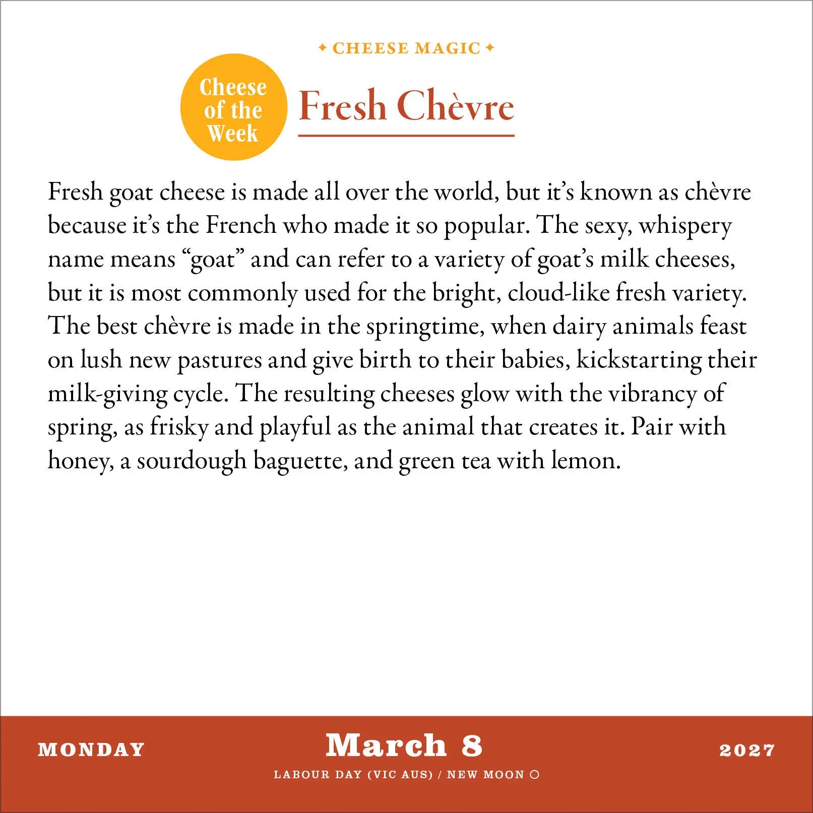 Cheese Magic 2027 Page-A-Day Calendar